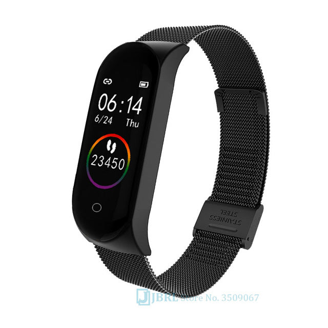 Stainless Steel Smart Watch Women Men For Android IOS Smartwatch Electronics Smart Clock Fitness Tracker Bluetooth Smart-watch