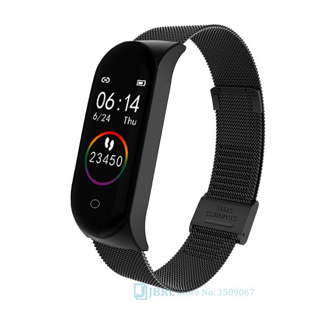 Stainless Steel Smart Watch Women Men For Android IOS Smartwatch Electronics Smart Clock Fitness Tracker Bluetooth Smart-watch