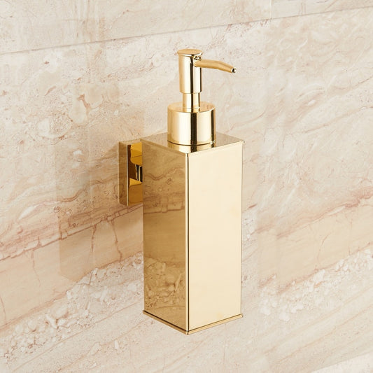 Stainless steel soap dispenser hand Liquid Soap Dispenser squeeze wall-mounted hotel bathroom kitchen square design