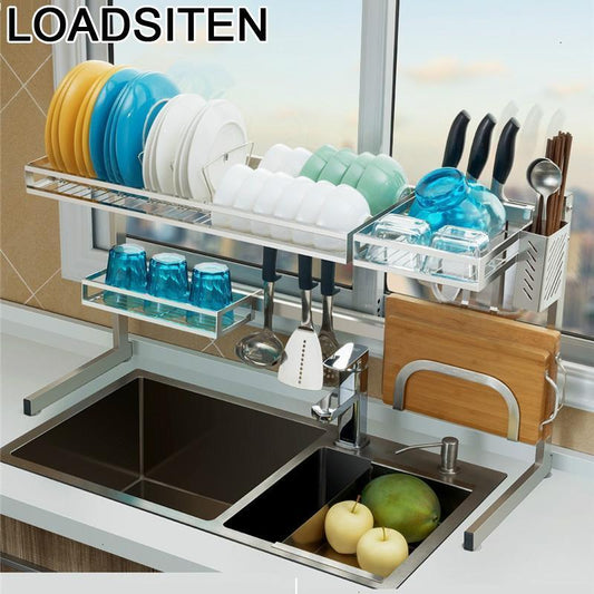 Storage Especias Cosinha Dish Drainer Keuken Stainless Steel Cuisine Cozinha Cocina Organizador Mutfak Rack Kitchen Organizer