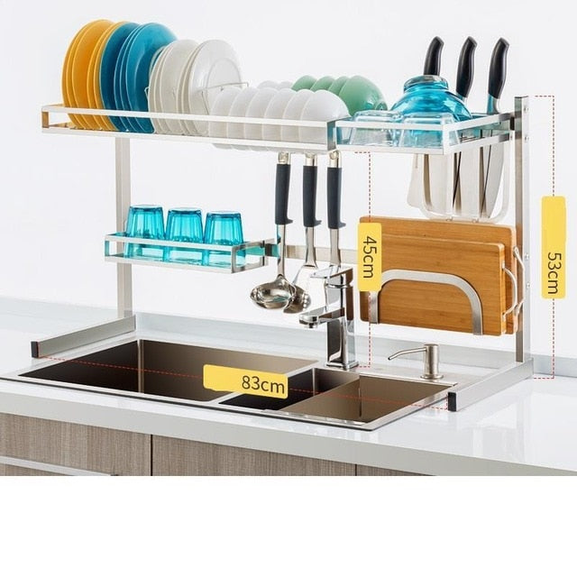 Storage Especias Cosinha Dish Drainer Keuken Stainless Steel Cuisine Cozinha Cocina Organizador Mutfak Rack Kitchen Organizer