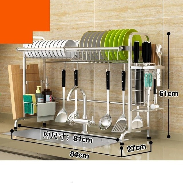 Storage Especias Cosinha Dish Drainer Keuken Stainless Steel Cuisine Cozinha Cocina Organizador Mutfak Rack Kitchen Organizer