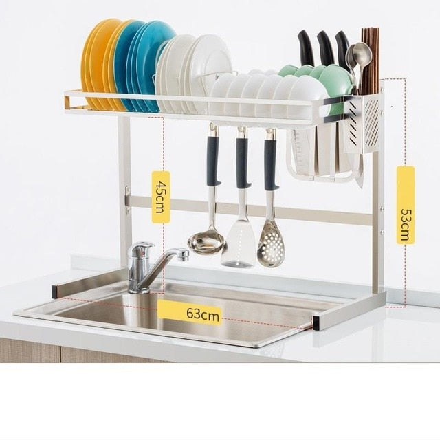 Storage Especias Cosinha Dish Drainer Keuken Stainless Steel Cuisine Cozinha Cocina Organizador Mutfak Rack Kitchen Organizer