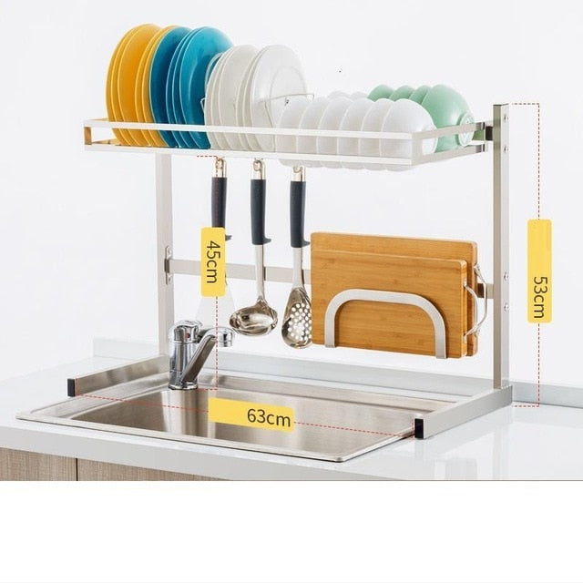 Storage Especias Cosinha Dish Drainer Keuken Stainless Steel Cuisine Cozinha Cocina Organizador Mutfak Rack Kitchen Organizer