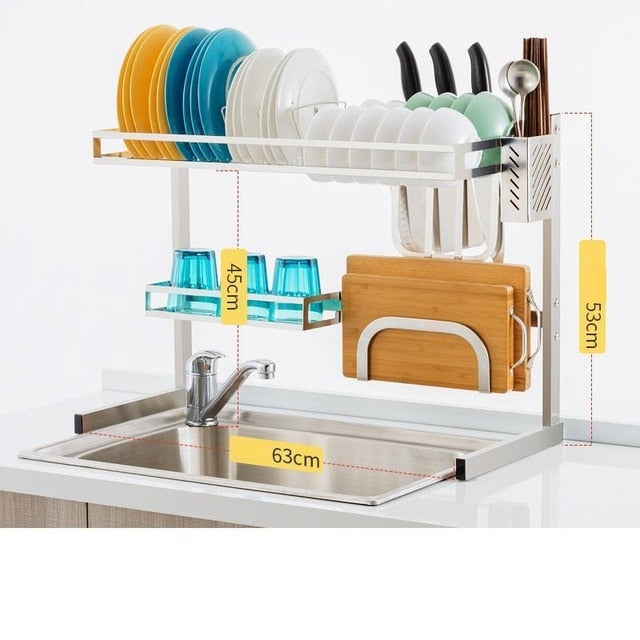 Storage Especias Cosinha Dish Drainer Keuken Stainless Steel Cuisine Cozinha Cocina Organizador Mutfak Rack Kitchen Organizer