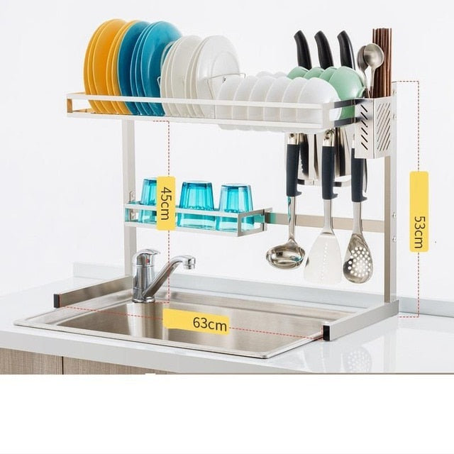 Storage Especias Cosinha Dish Drainer Keuken Stainless Steel Cuisine Cozinha Cocina Organizador Mutfak Rack Kitchen Organizer