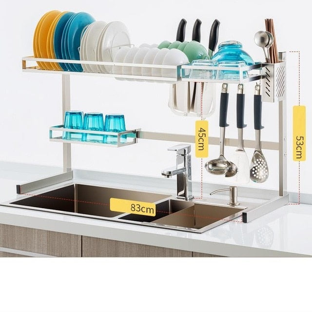 Storage Especias Cosinha Dish Drainer Keuken Stainless Steel Cuisine Cozinha Cocina Organizador Mutfak Rack Kitchen Organizer