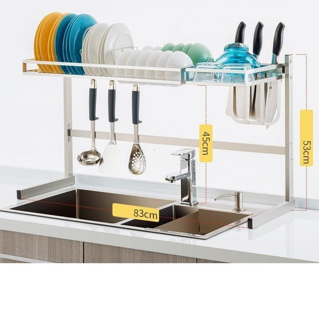 Storage Especias Cosinha Dish Drainer Keuken Stainless Steel Cuisine Cozinha Cocina Organizador Mutfak Rack Kitchen Organizer