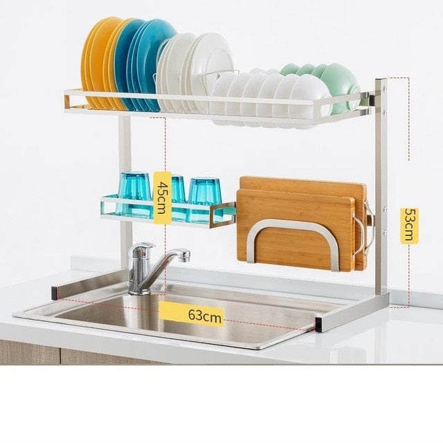 Storage Especias Cosinha Dish Drainer Keuken Stainless Steel Cuisine Cozinha Cocina Organizador Mutfak Rack Kitchen Organizer