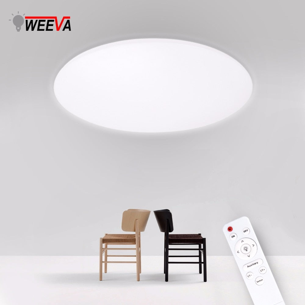 Ultra Thin LED Ceiling Lights Modern Surface Mount Remote Control Lighting Fixture Lamp 110V 220V Living Room Bedroom Kitchen