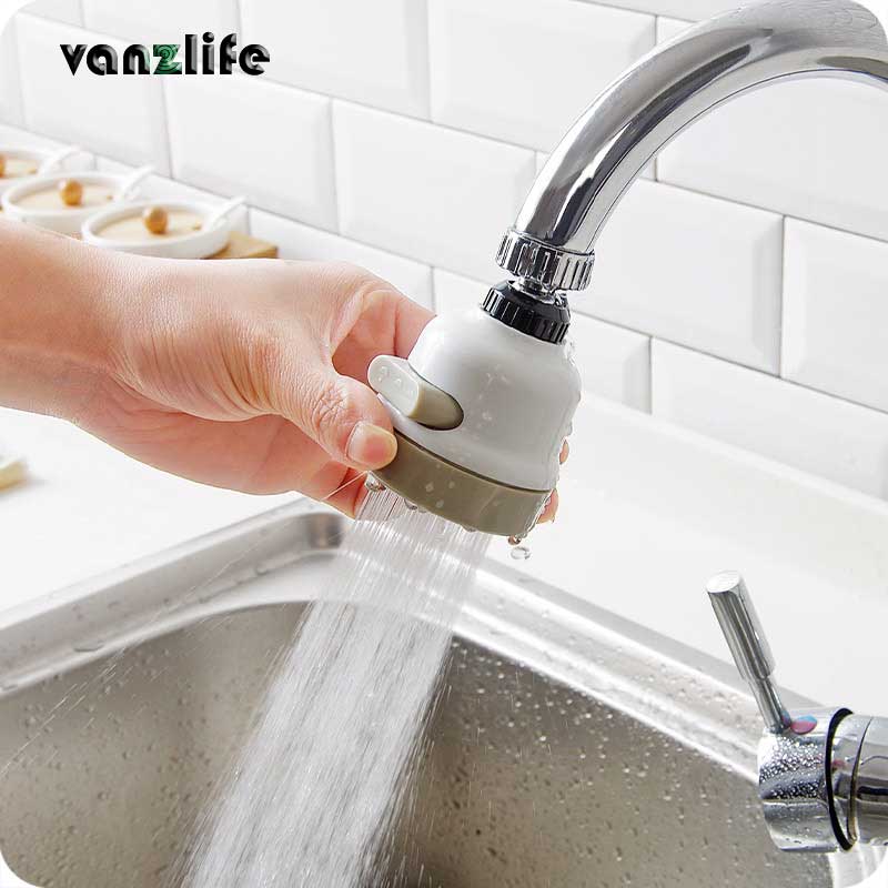 Vanzlife kitchen shower the faucet extender home water-saving sprayer water tap filter a nozzle for the crane children