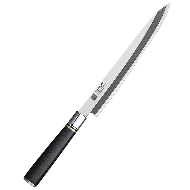 XINZUO 240/270/300mm Fish Filleting Knife Japanese X5Cr15MoV Stainless Steel Pro Sushi Sashimi Salmon Kitchen Knife Ebony Handle