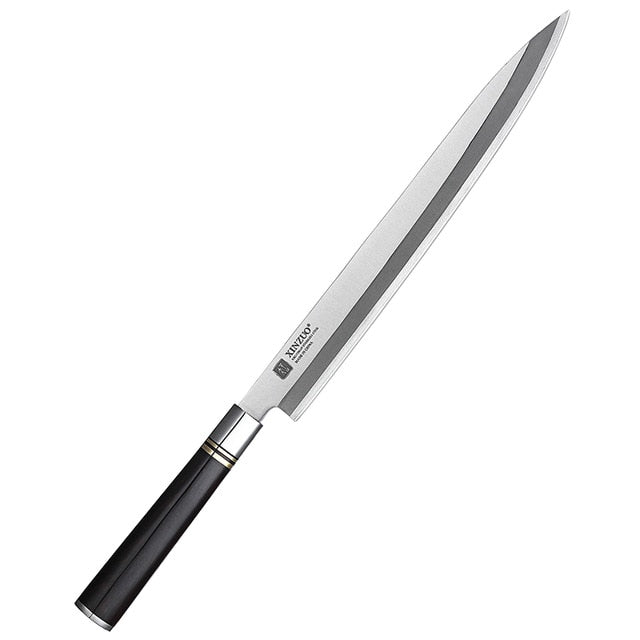 XINZUO 240/270/300mm Fish Filleting Knife Japanese X5Cr15MoV Stainless Steel Pro Sushi Sashimi Salmon Kitchen Knife Ebony Handle