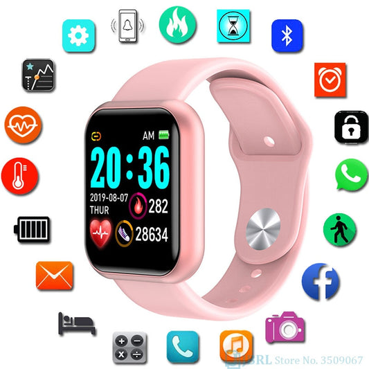 Y68 Smart Watch Kids Children Smartwatch For Girls Boys Electronic Smart Clock Students Child Sport Smart-watch Aged 3-18 Year