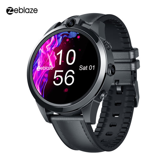 Zeblaze THOR 5 PRO Ceramic Bezel 3GB+32GB 800mAh GPS Watches Gift Leather Straps Dual Cameras 4G Smart Watch for IOS & Android