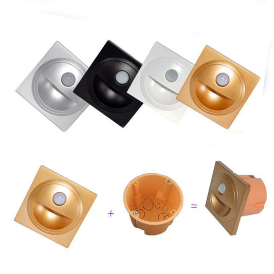 corridor lights circular Stair Light Night light foyer Sensor LED Intelligent Lamp Steps Ladder Wall Lamp step light kitchen